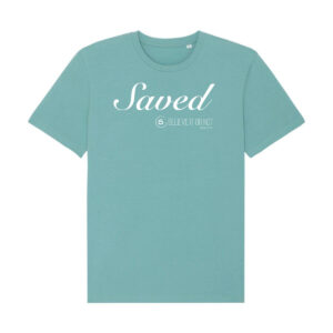 T-Shirt Saved Kleur: Teal Monstera